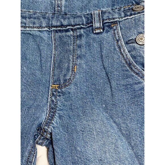 Gap Denim Overalls Ruffle Strap Infant Girls Size 18-24 months Medium Wash  Exce - Picture 6 of 8